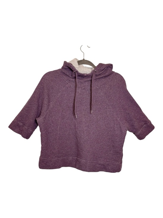 Pact Tops - Pact Purple Organic Cotton Cropped Hoodie Lounge Athleisure Medium